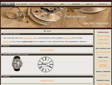 Tablet Screenshot of flash-clocks.com